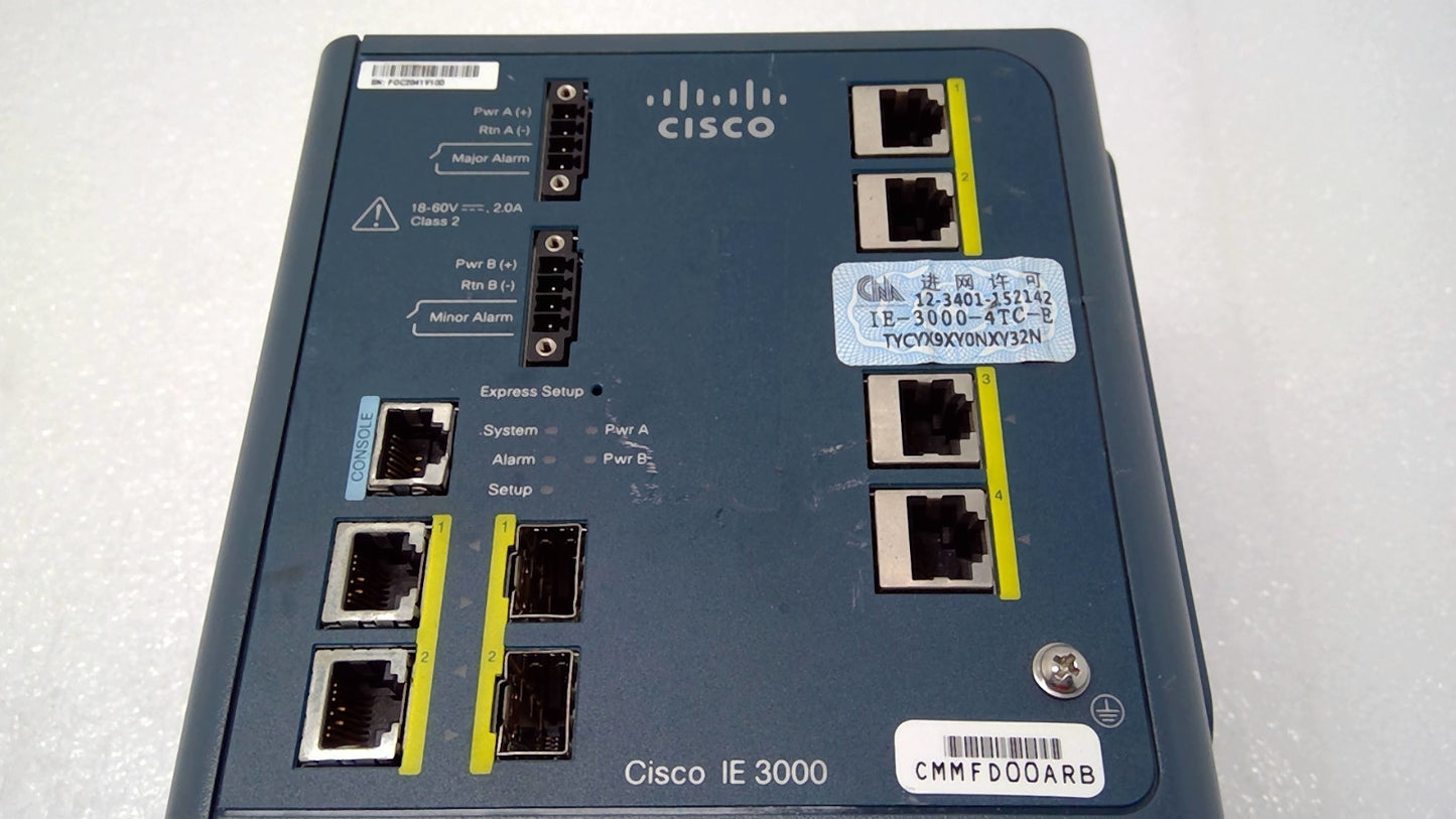 Cisco IE-3000-4TC-E Industrial Eth Switch 4 Ethernet 10/100