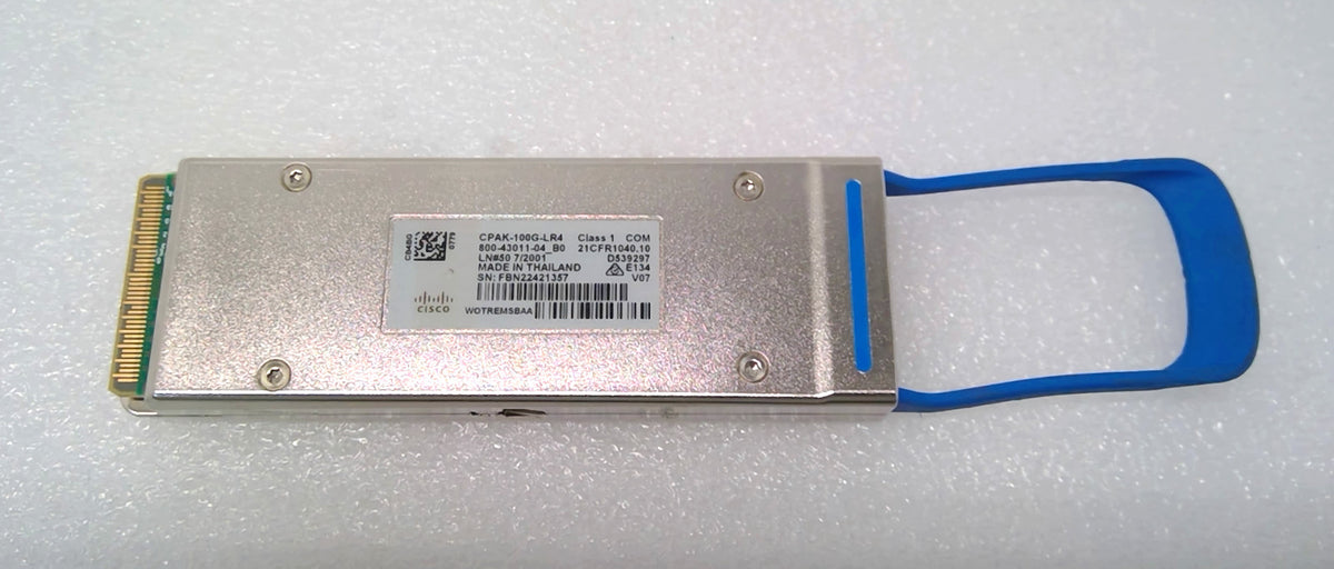 Cisco CPAK-100G-LR4 800-43011-03 100GBASE-LR4 10km SMF LC Transceiver Module