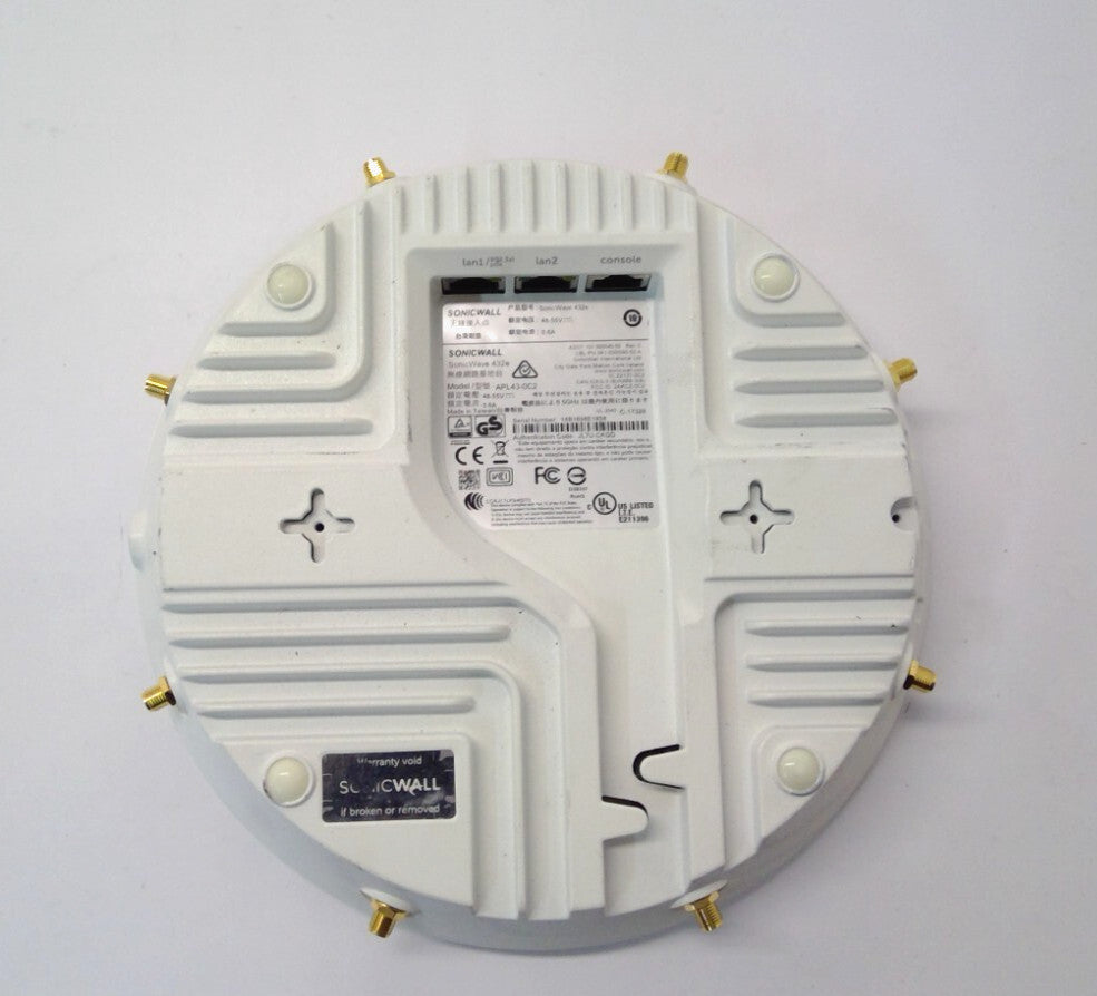 SonicWALL SonicWave 432e APL43-0C2 Wireless Access Point *NO ANTENNAS *