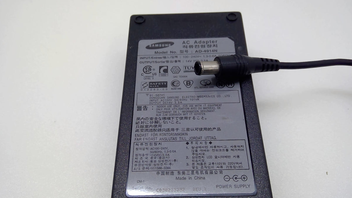 Genuine Samsung AD-4914N 14V 3.5A 49W Monitor AC Adapter Power Supply