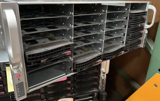 SpuerMicro CSE-847 4U Server 36 BAY 3.5" 2x1000W Xeon E5-2660v4 32G DDR4 ECC