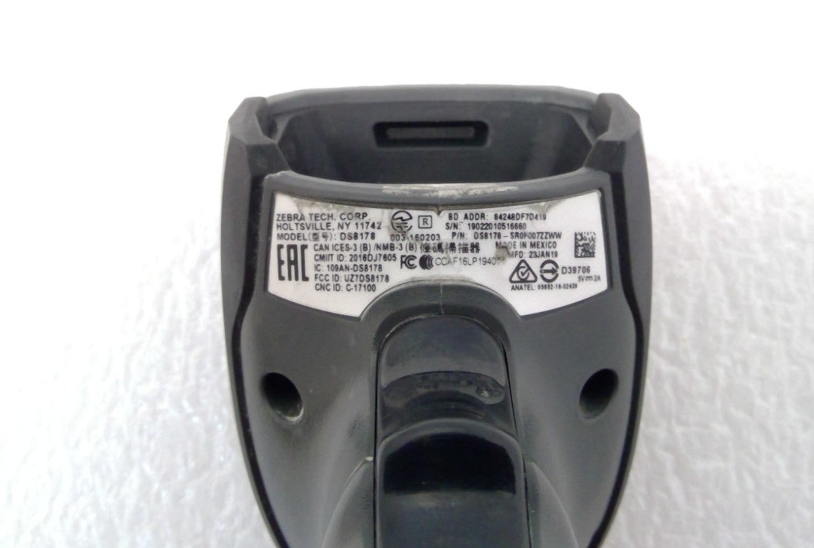 Zebra DS8178 Cordless Handheld Barcode Scanner DS8178-SR0F007ZZWW*Read*