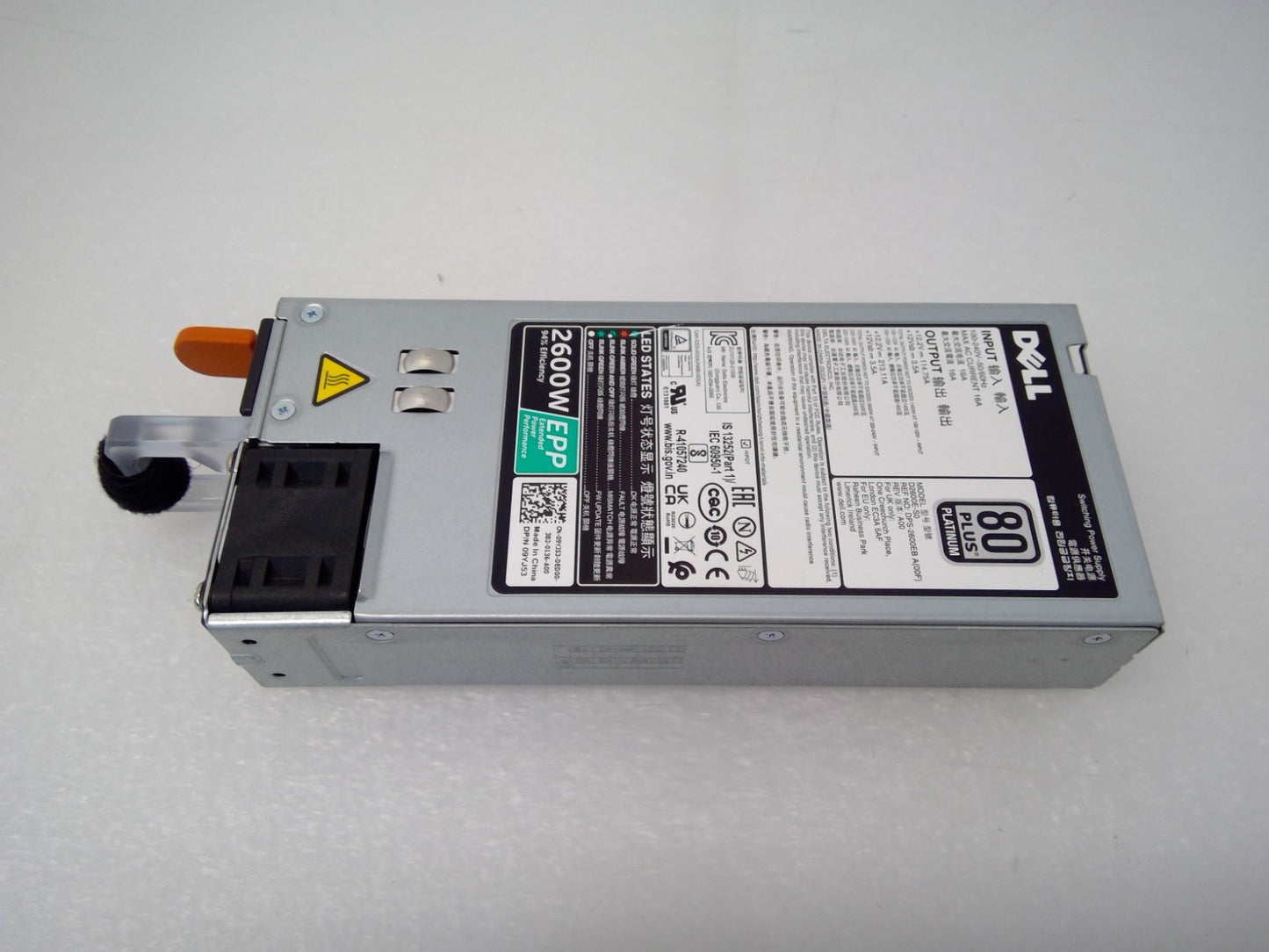 DELL D2600E-S0 9YJ53 2600W 80+ Platinum Switching Power Supply