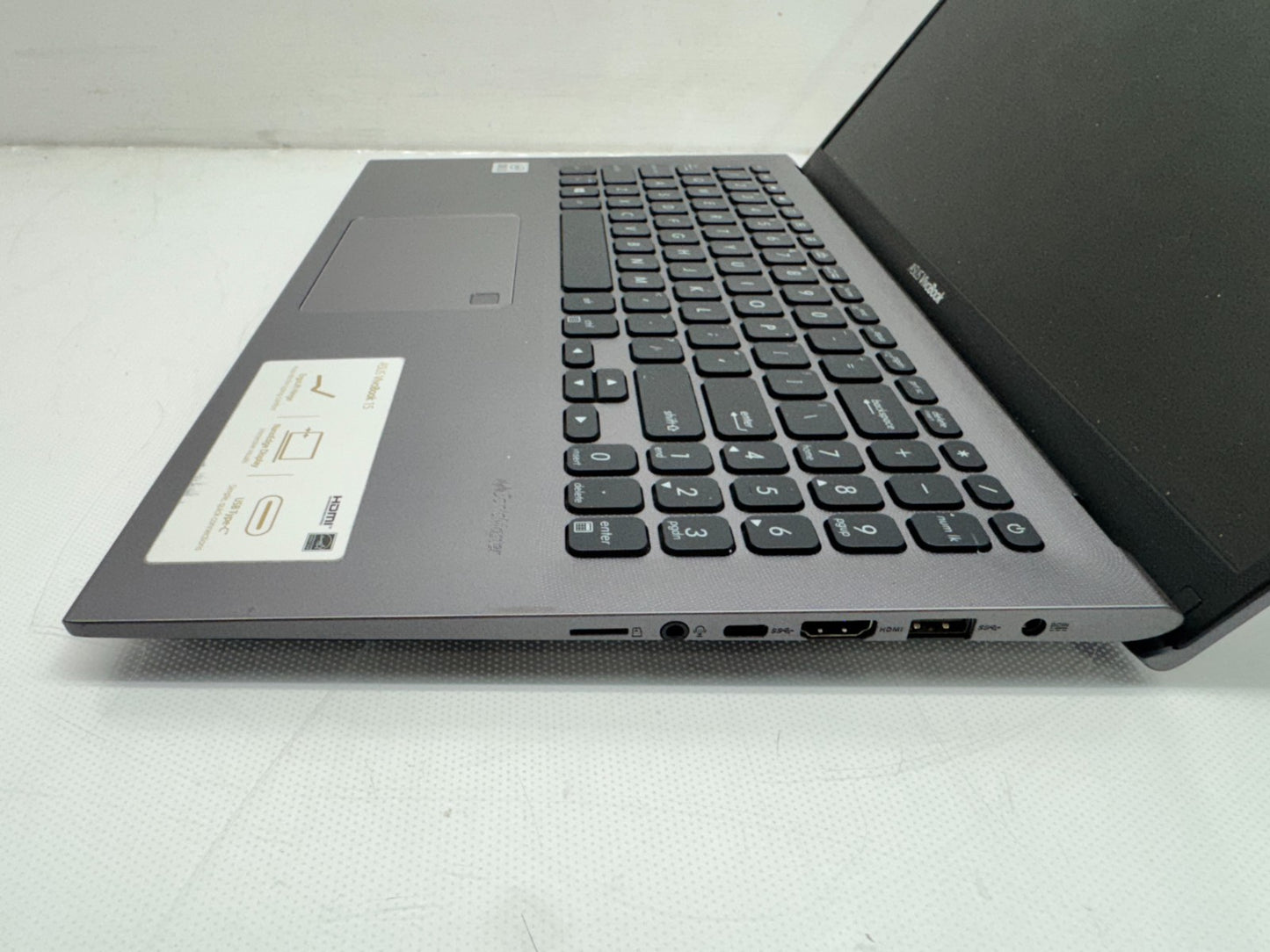 Asus F512J 15.6" Intel i3-1005G1@1.20GHz 20GB 256GB No/AC *READ*