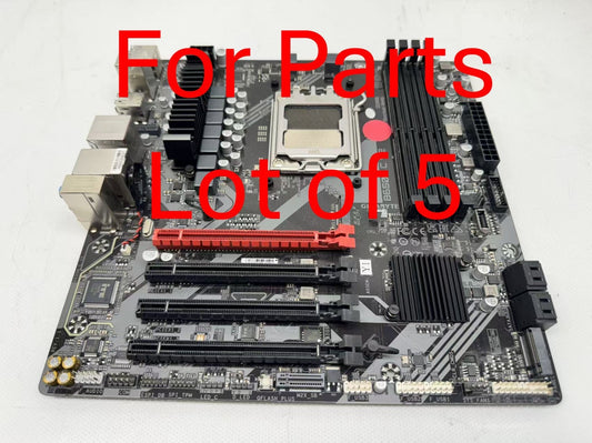 Lot of 5 *For Parts* GIGABYTE B650M C V2 AM5 DDR5 Micro ATX Motherboard