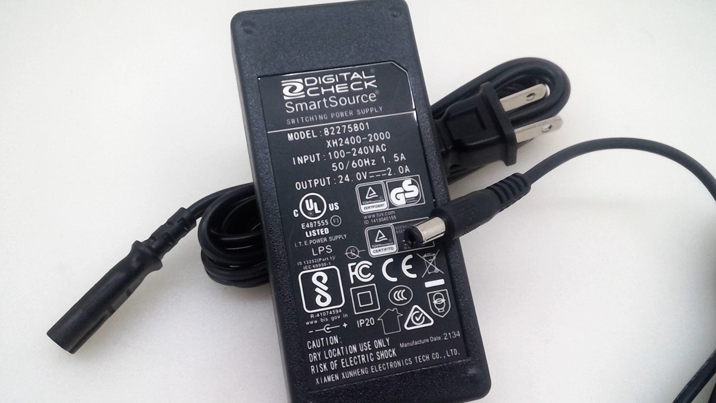 Genuine Digital Check SmartSource Model 82275801 XH2400-2000 Power supply 24V 2A