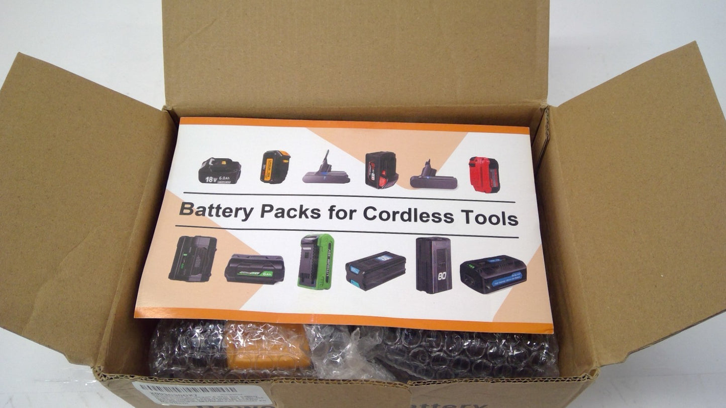 2 PCS 6.0Ah 20V Max XR Lithium-ion Battery for Dewalt DCB200 DCB205 DCB206