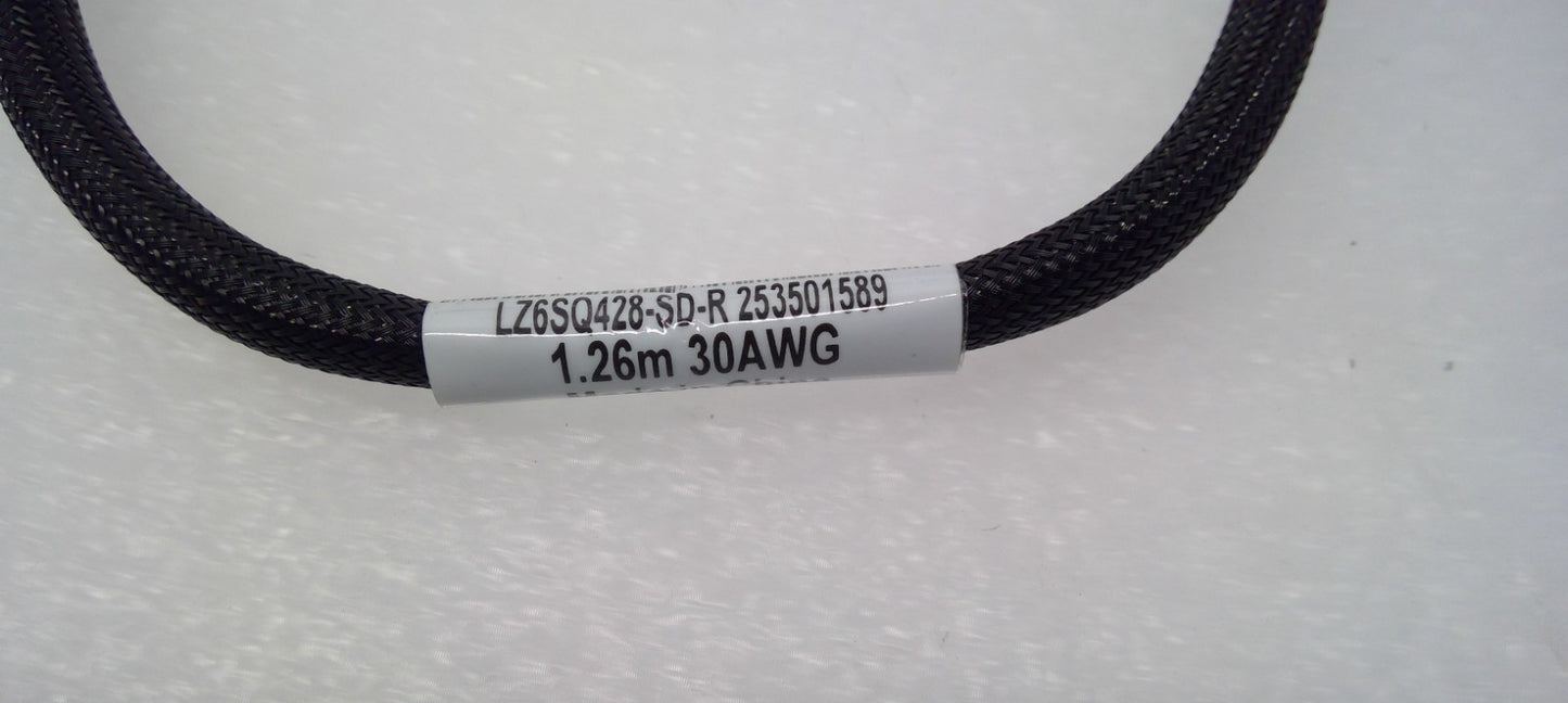 Luxshare 800G OSFP to OSFP DAC Cable 1.26M 30AWG Black Braided LZ6SQ428-SD-R