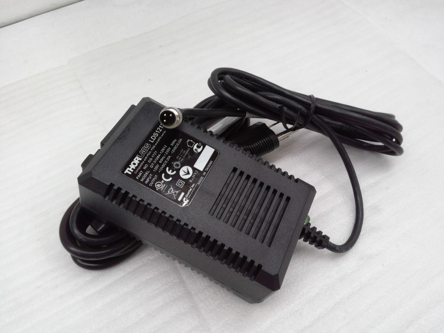 Thorlabs LDS1212  ±12 VDC/0.25A  PART NO. GS-1121  GT-51084-12N12 Power supply