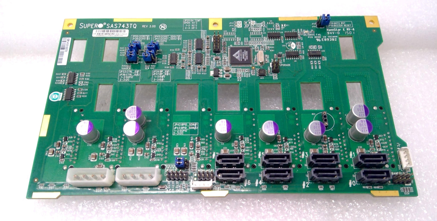 Supermicro SAS743TQ 8-Port 3.5" SAS/SATA 6Gbps 4U Backplane