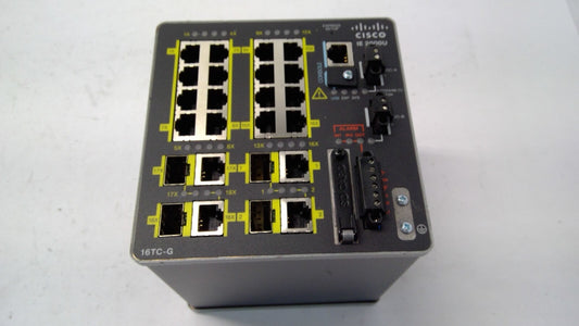 Cisco 2000U-16TC-G-X 20-Ports Layer 2 Managed Rugged DIN Rail Switch DC Power