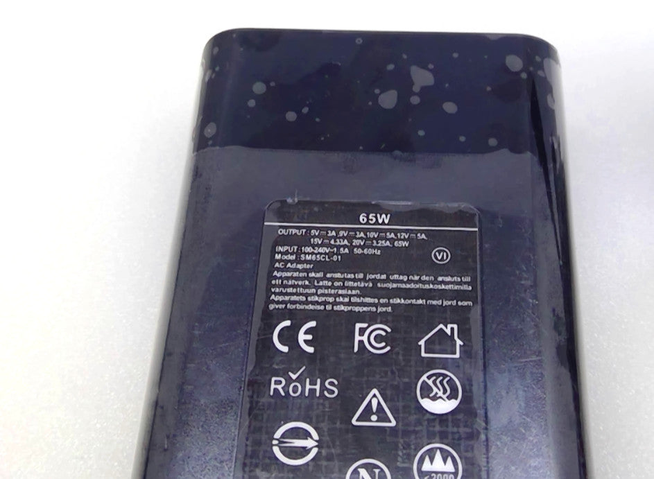 65W USB-C AC Power Adapter Charger SM65CL-01 for HP Laptop 20V 3.25A PD