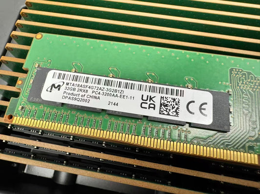 Lot of 36 Micron 32GB 2RX8 PC4 3200 AA-EE1-11 MTA18ASF4G72AZ-3G2B1ZI