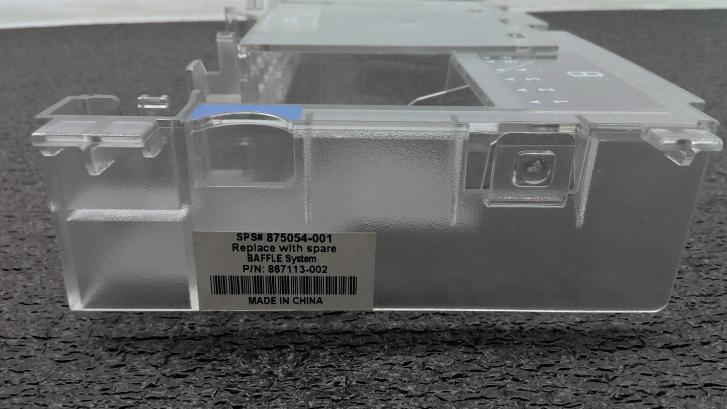 HP 875054-001 P01466-001  Airflow Deflector For Spare Baffle system 867113-002