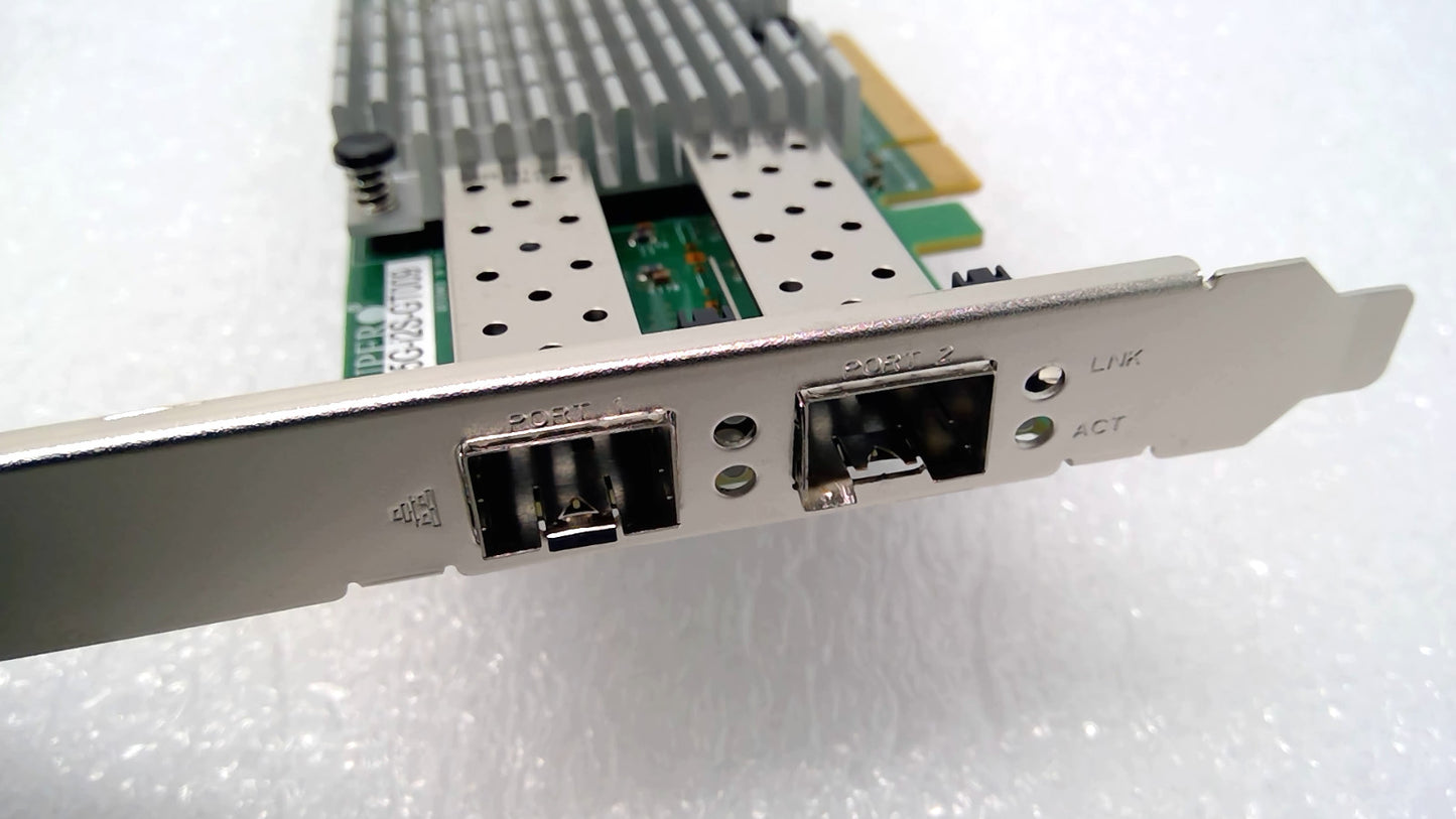 Supermicro AOC-S25G-i2S-GT009 25GbE Dual-Port SFP28 PCIe Net Card XXV710 *READ*