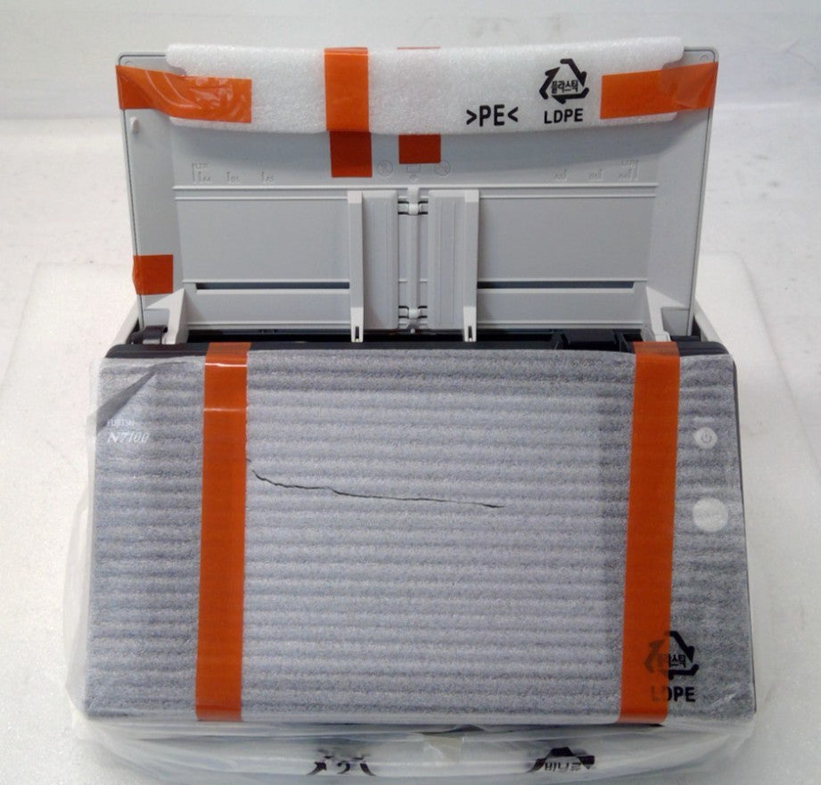 Open box Fujitsu N7100 Touchscreen Network document scanner/NO Power Adapter