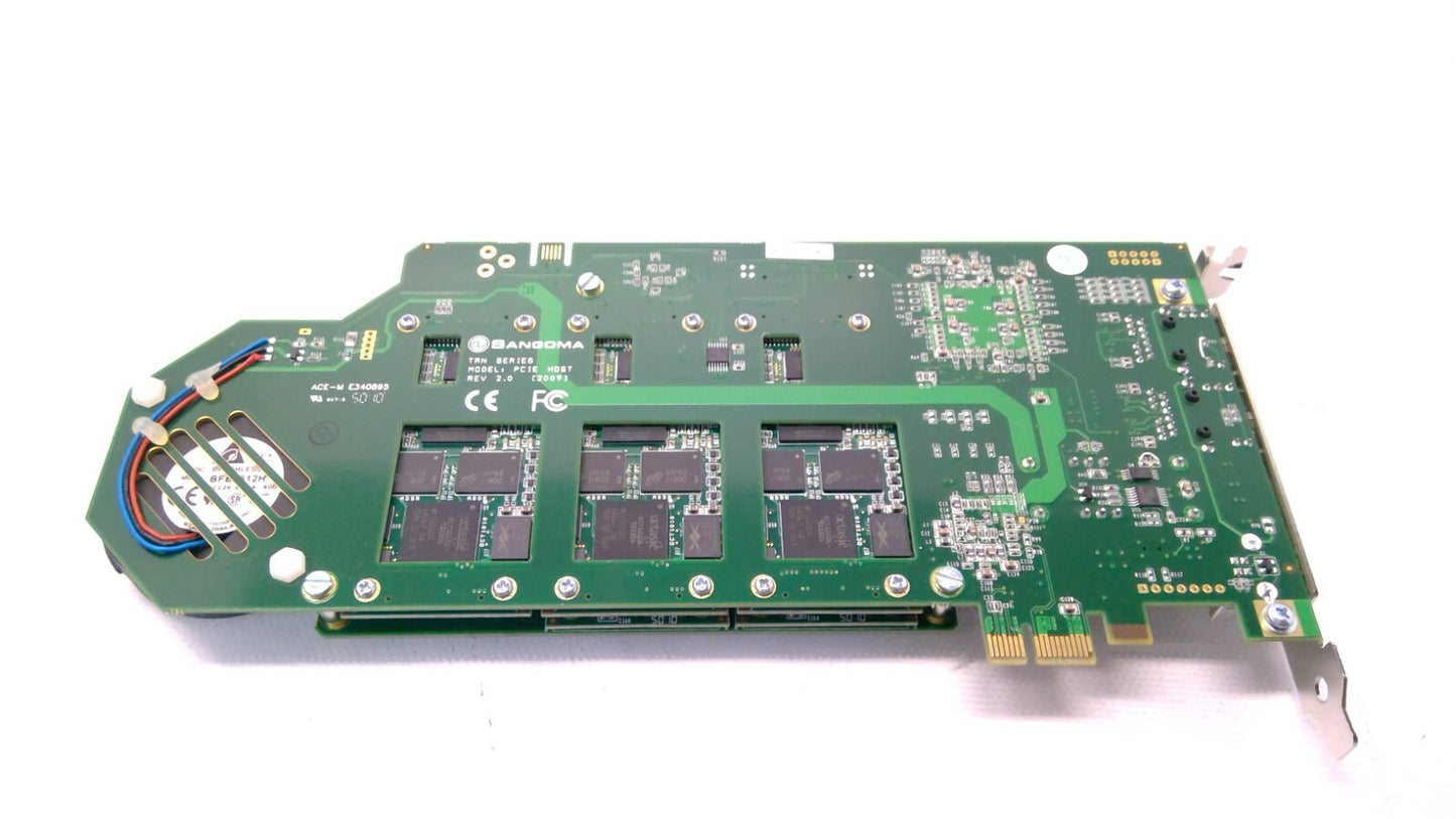 SANGOMA DC-2 TRN SERIES  PCle host card ACE-M E340895 telephony board