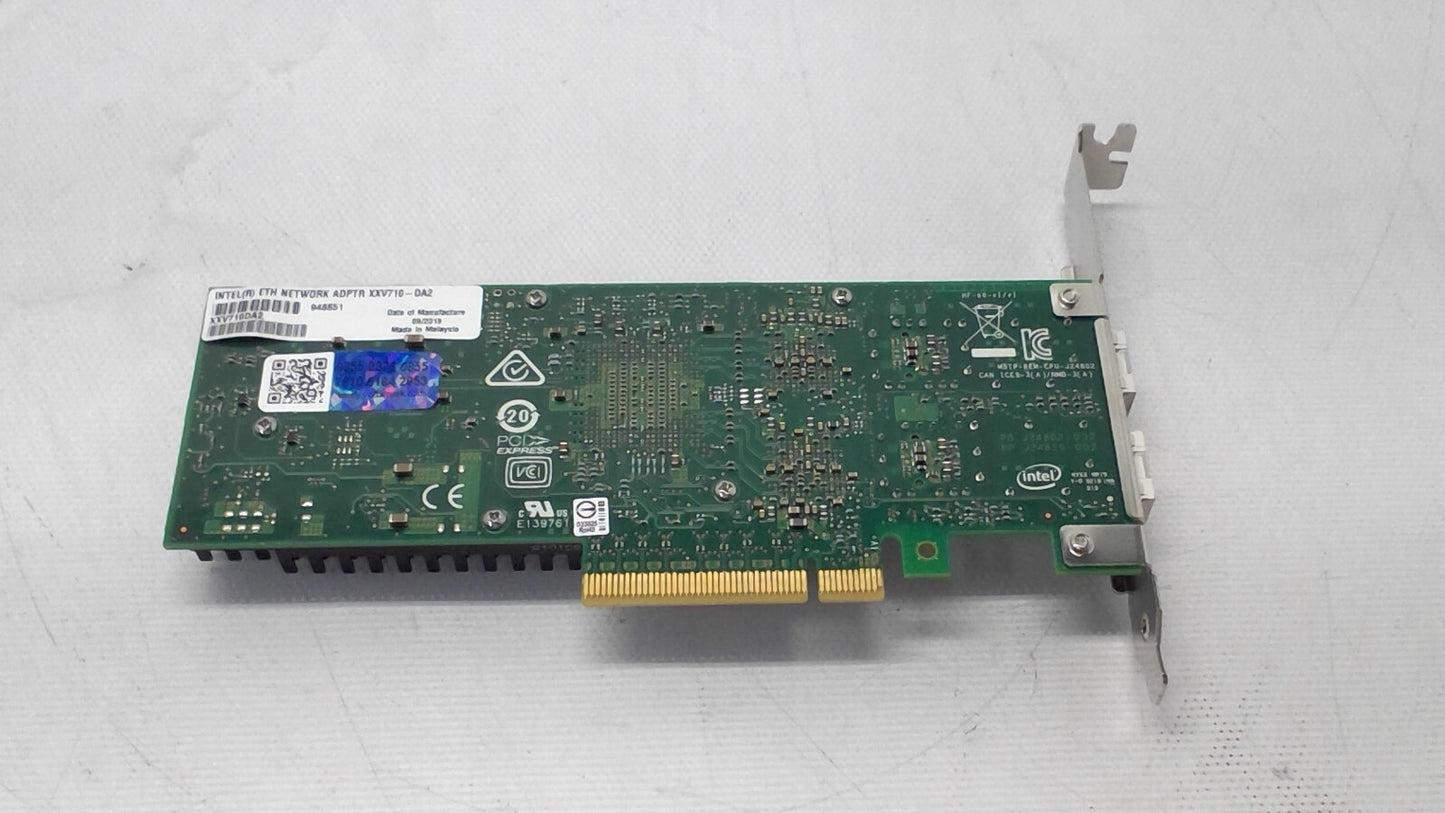 Genuine Intel XXV710-DA2 Dual Port 25Gbps Network Adapter