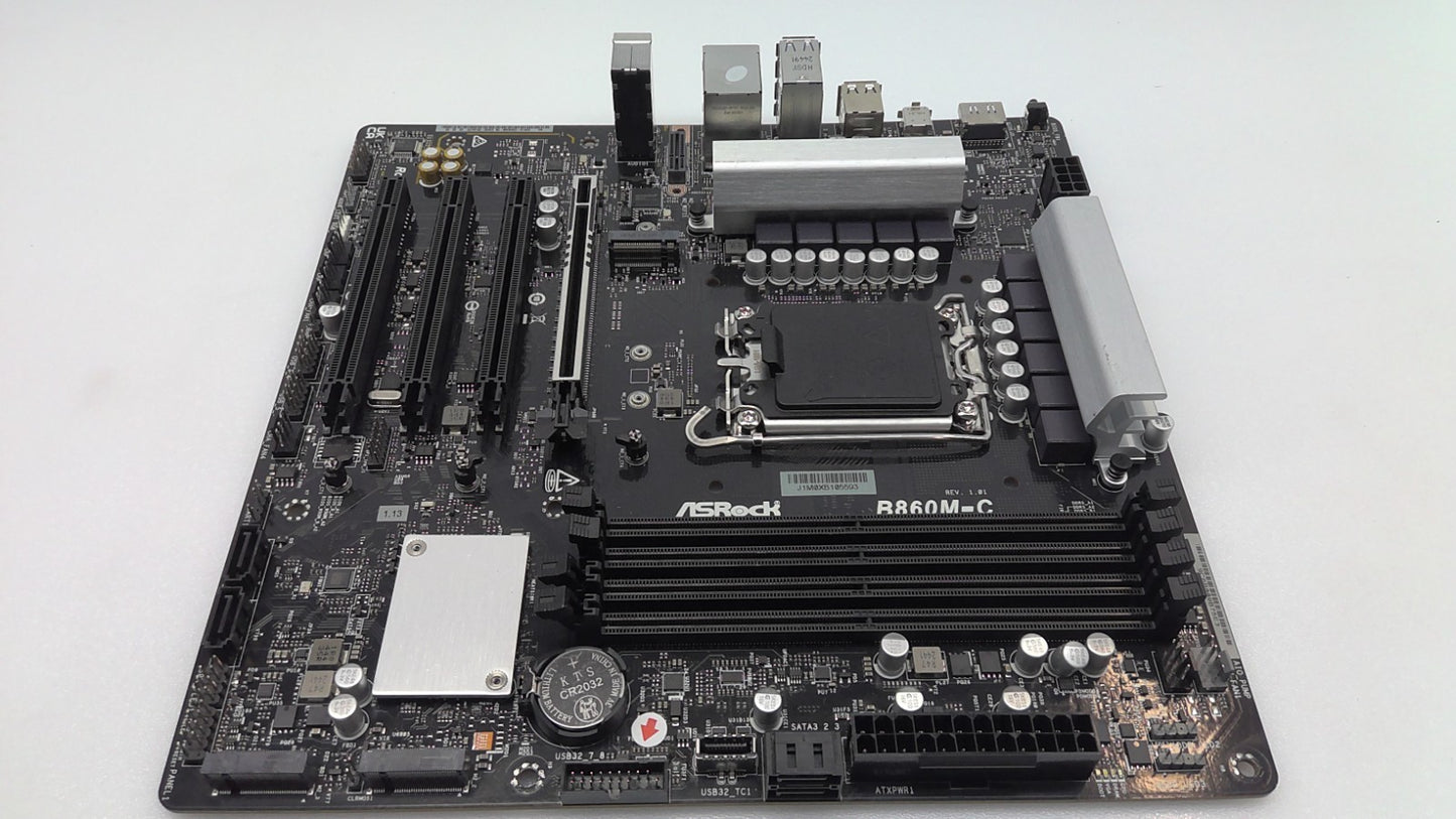 AsRock B860M-C Socket LGA 1700 micro ATX  Intel DDR5 Motherboard *Read*