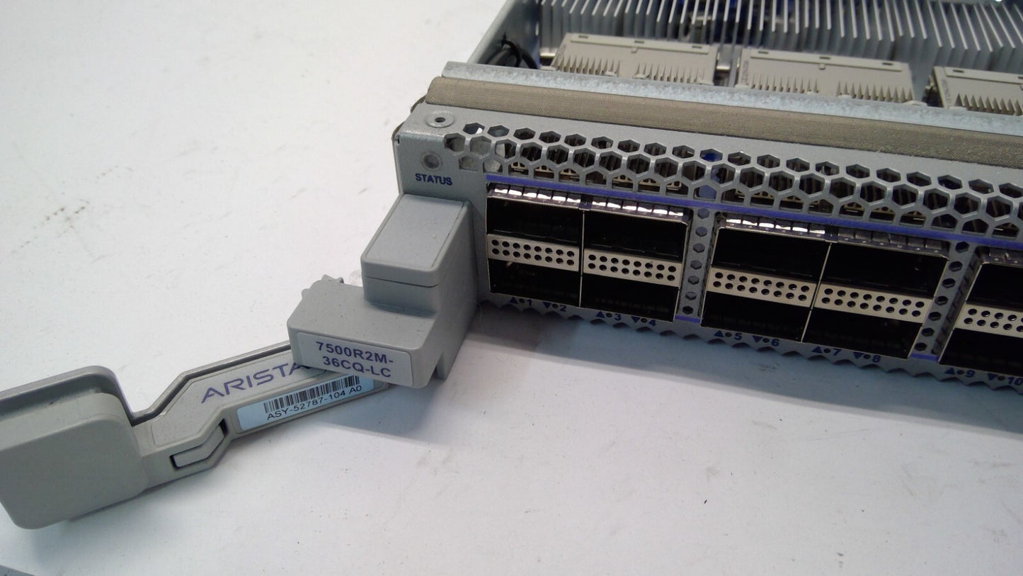Arista  DCS-7500R2M-36CQ-LC  7500R2 Series 36 Port 100GbE QSFP100 with MACsec