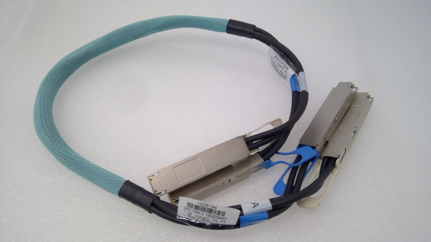 TE Connectivity 2821946-3 2X800G 2OSFP to 2x800G 2OSFP DAC Cable 1.1m 32AWG