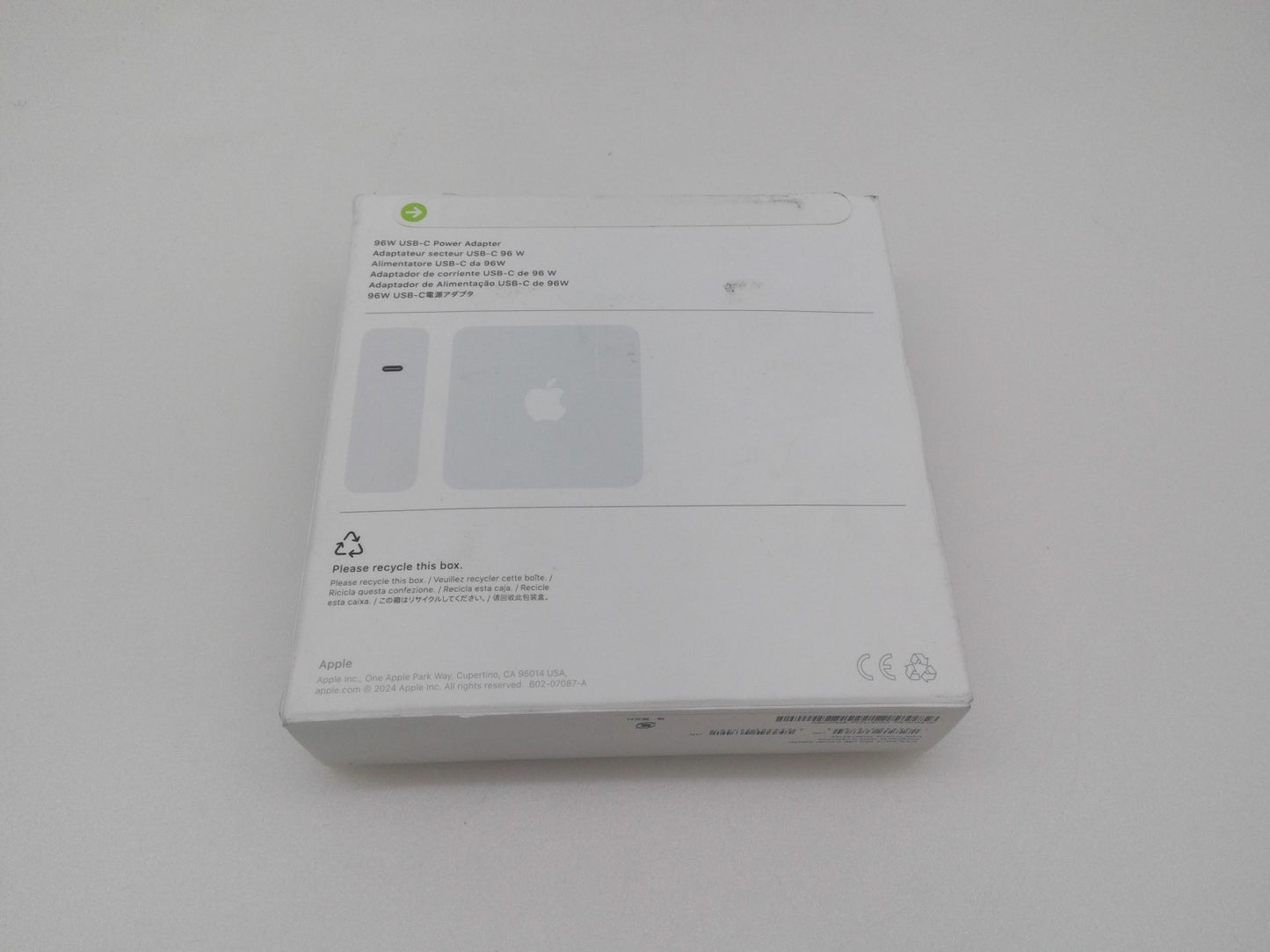 New Genuine Apple A2166 MacBook Pro 13"-16" 96W USB-C Power Adapter Sealed