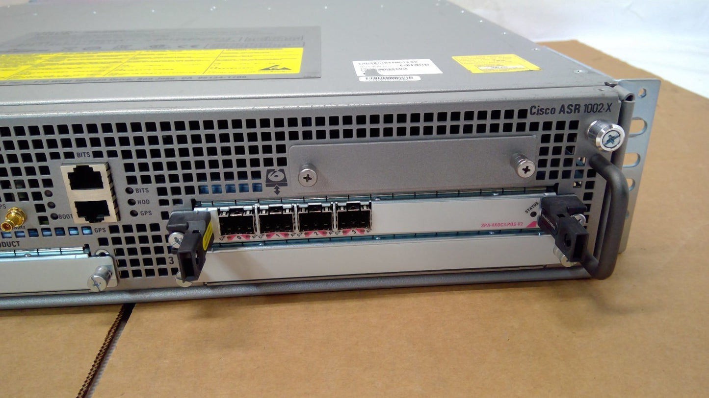 Cisco ASR1002-X ASR 1000 Series Aggregation Service Router W/SPA-4XoC3-POS