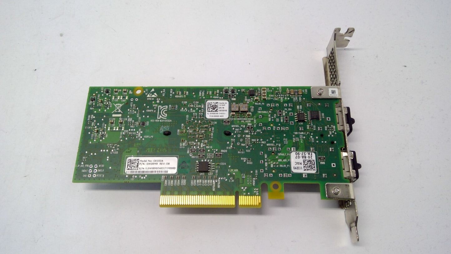 Dell Mellanox CX322A Connectx-3 2-Port 10Gbps PCI-E Network Adaptor 0W0RM9