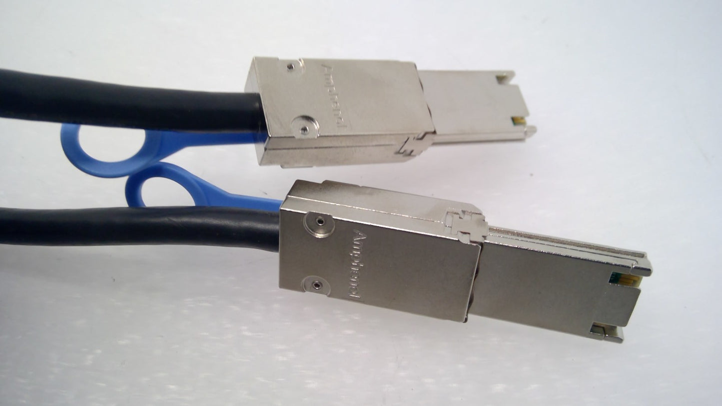 LOT OF 2 DELL CN-0YP20D AMPHENOL Mini SAS SFF-8088 Stacking Cable N2000 N3000