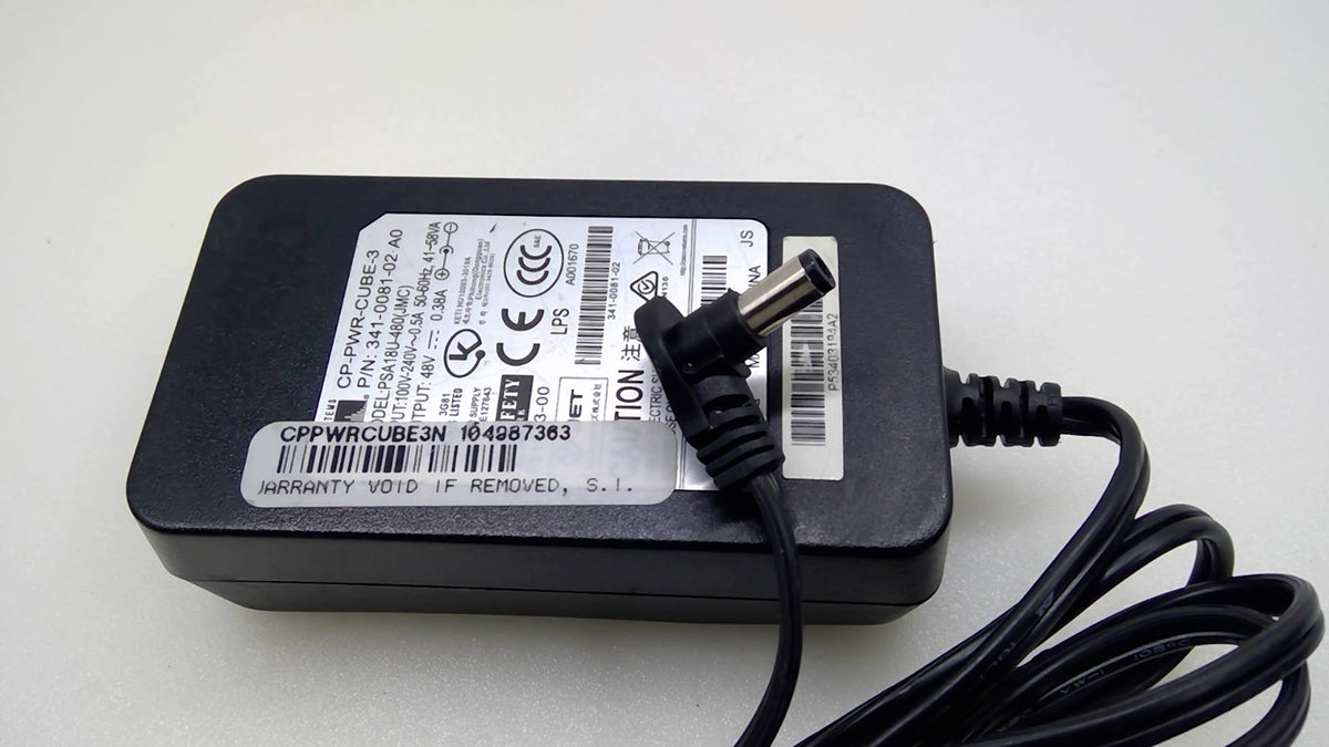 Genuine Cisco CP-PWR-CUBE-3 PSA18U-480 48V 0.38A Power Adapter 7900 IP Phones