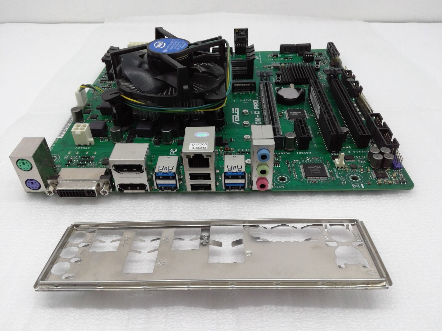 ASUS B250M-C Pro micro ATX Motherboard +Intel core i7-7700@3.6GHz CPU/FAN