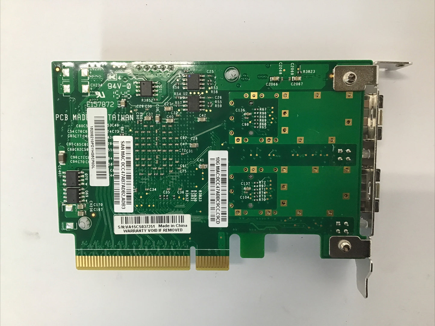 SuperMicro AOC-STGN-I2S Dual Port 10GB SFP+ PCle 10GBE Card  Intel 82599 LP