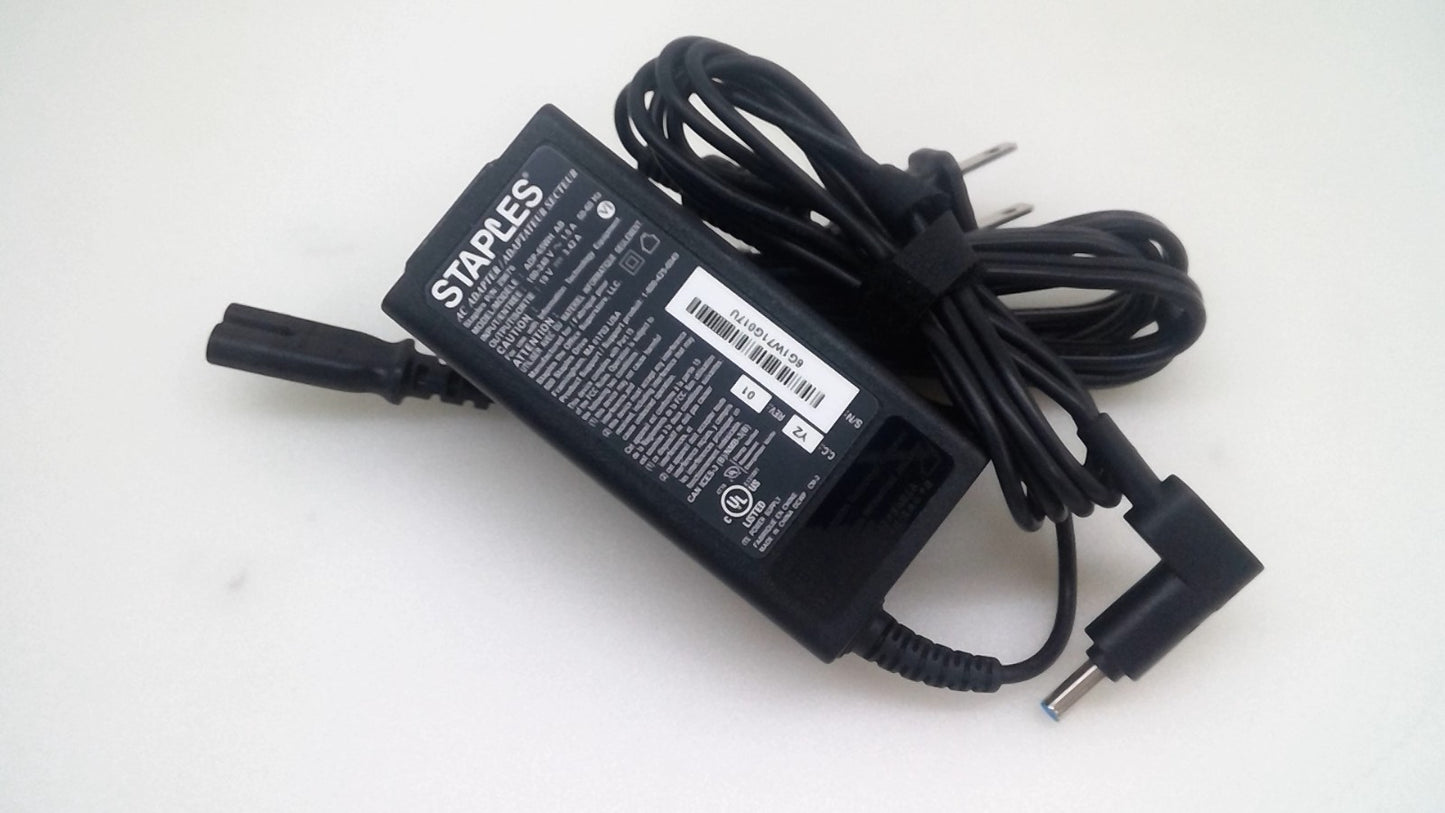STAPLES Laptop Charger AC Power Adapter 65W Blue tip 19.5V 3.42A ADP-65WH AB