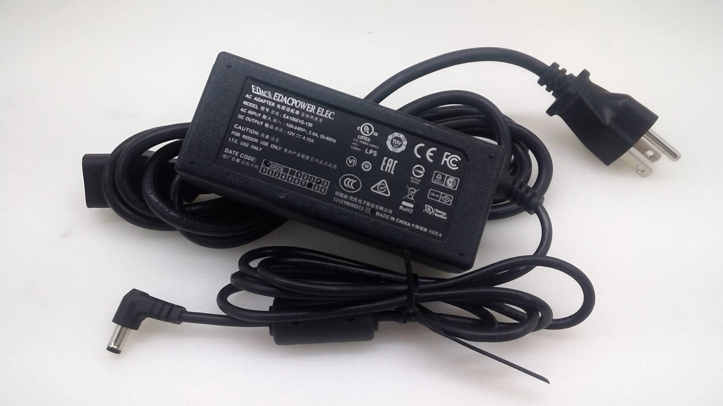 Genuine EDAC EA10681G-120 12V 4.16A Power Supply Adapter Charger 5.5*2.1mm