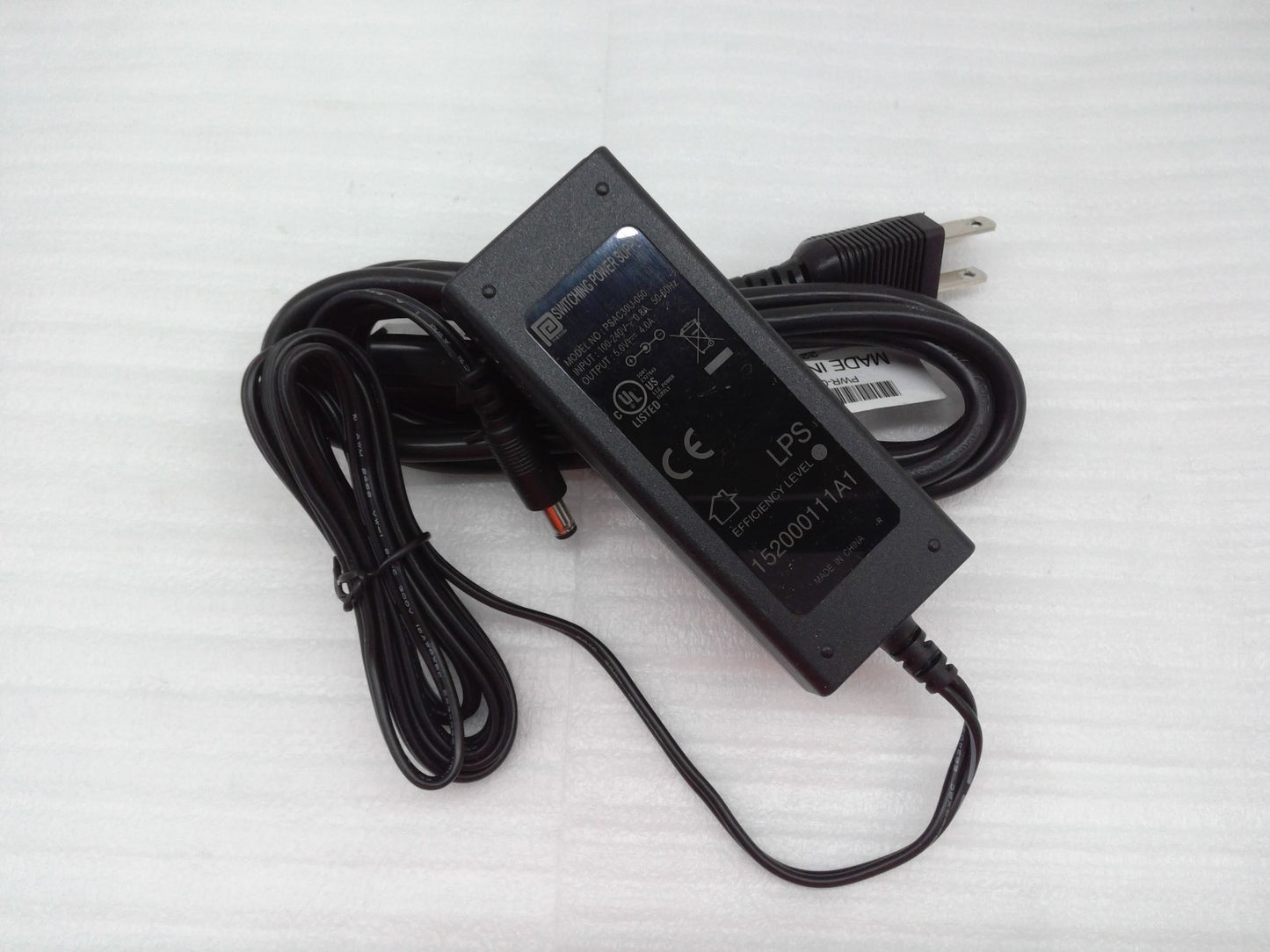 Phihong PSAC30U-050 Switching Power Supply AC Adapter 5.0V 4.0A W/Power Cord