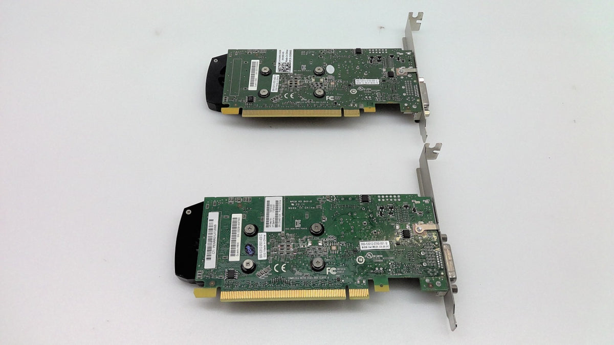Lot Of 2 HP NVIDIA Quadro K600 1GB DDR3 PCI-E Video Card High PROFILE 700102-001