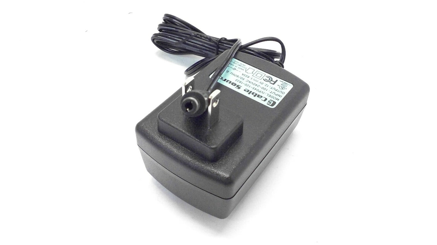 CABLE SOURCE 12V 1.8A  5.5*2.5mm AC-DC Power Supply Charger IVP045-120-1833