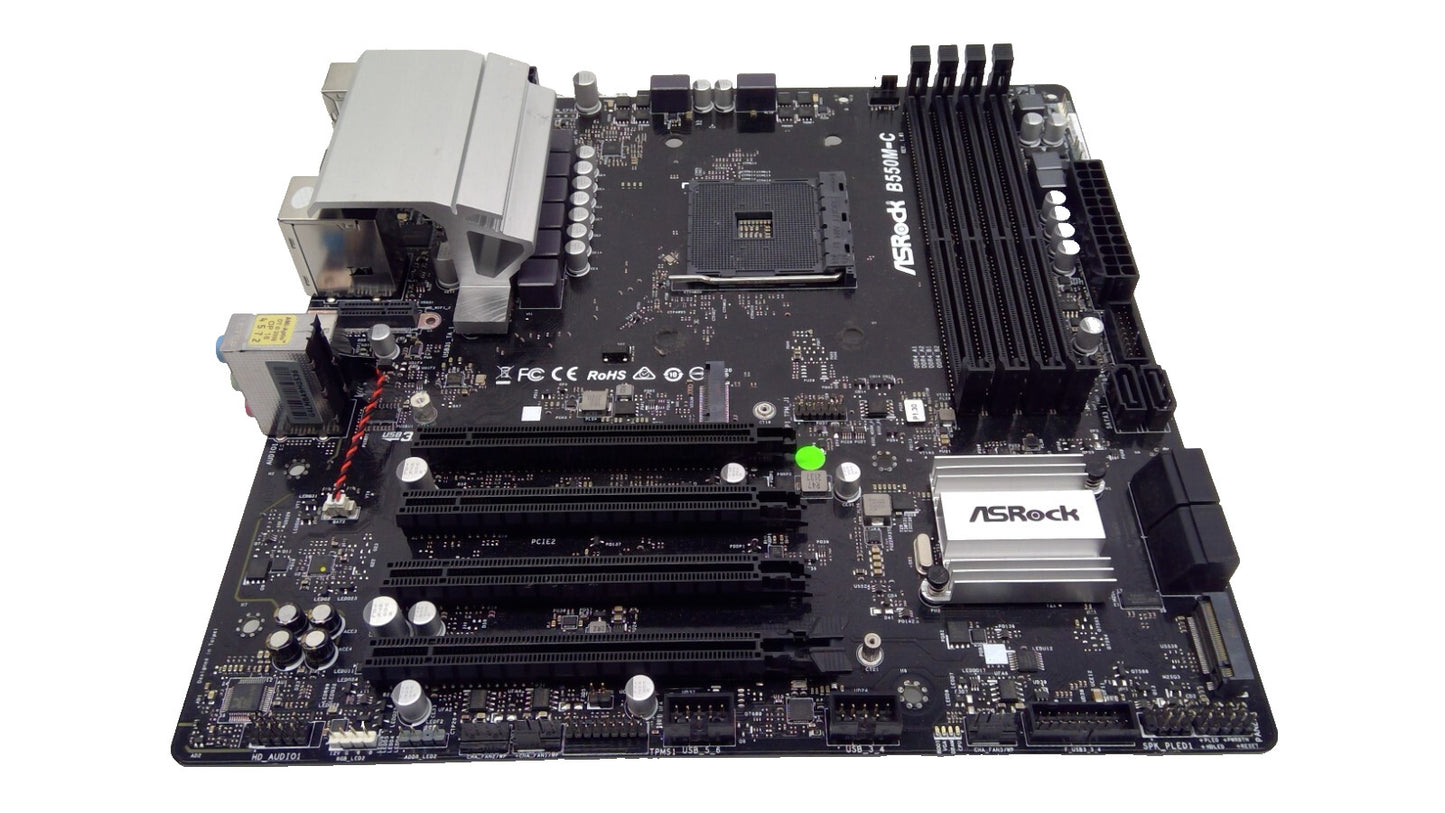 ASRock B550M-C Micro ATX Motherboard AMD Socket AM4 DDR4 Missing WIFI Module#