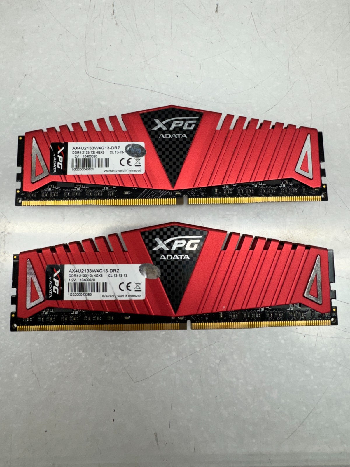 ADATA XPG 8GB 2x4GB DDR4 2133MHz 4GX8 Ram Memory AX4U2133W4G13-DRZ