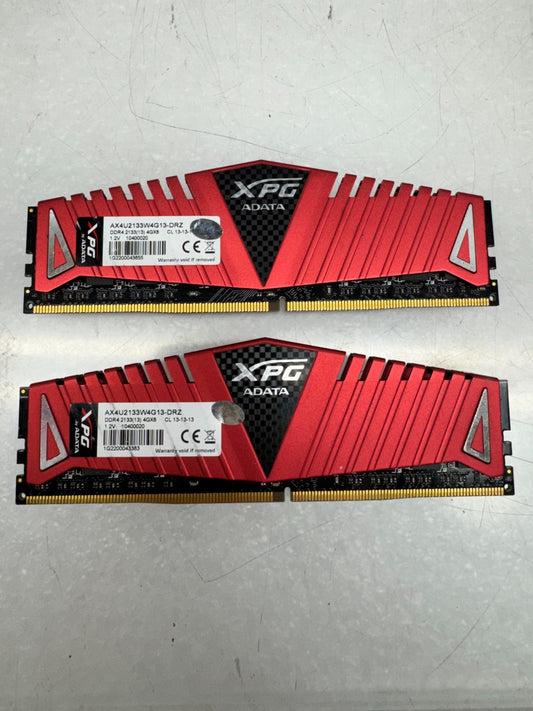 ADATA XPG 8GB 2x4GB DDR4 2133MHz 4GX8 Ram Memory AX4U2133W4G13-DRZ