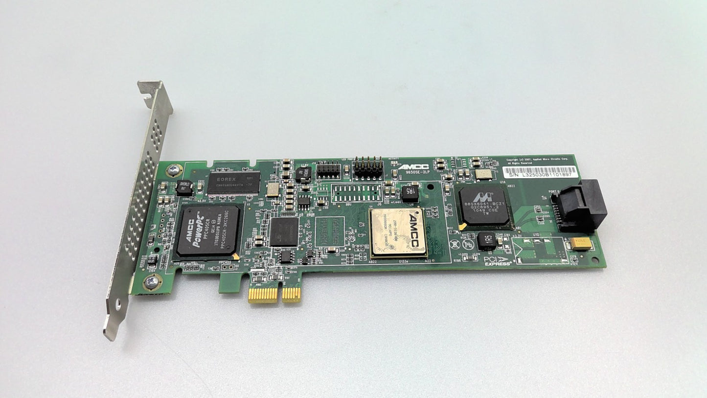 AMCC 3ware LSI 9650SE-2LP Dual Port RAID Drive Controller Card