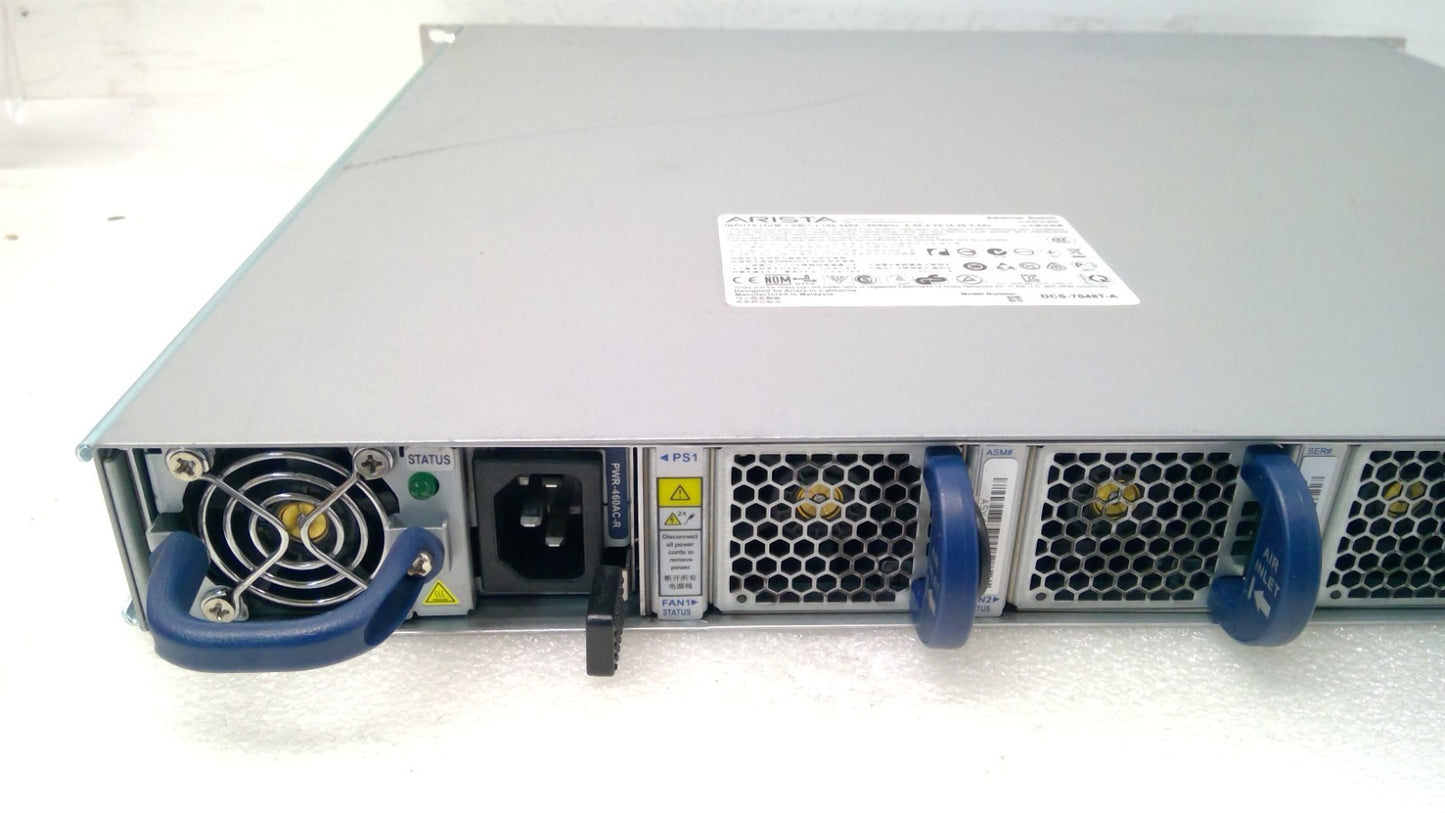 Arista DCS-7048T-A 48x RJ45 Gigabit Data Center Switch 2x PSU/cable