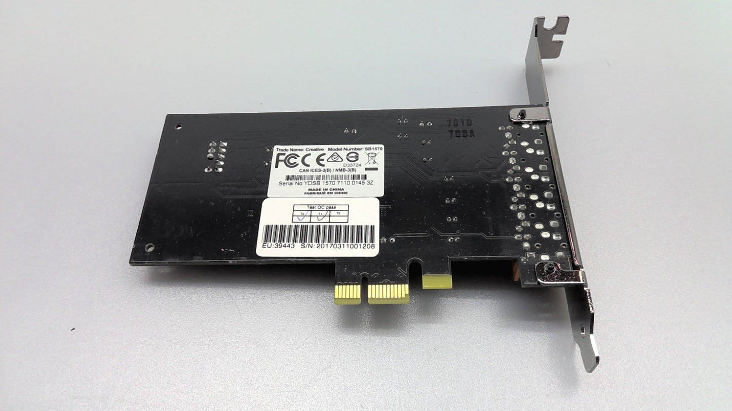 Creative Sound Blaster SB1570 PCIe 5.1 Plug-In Sound Card