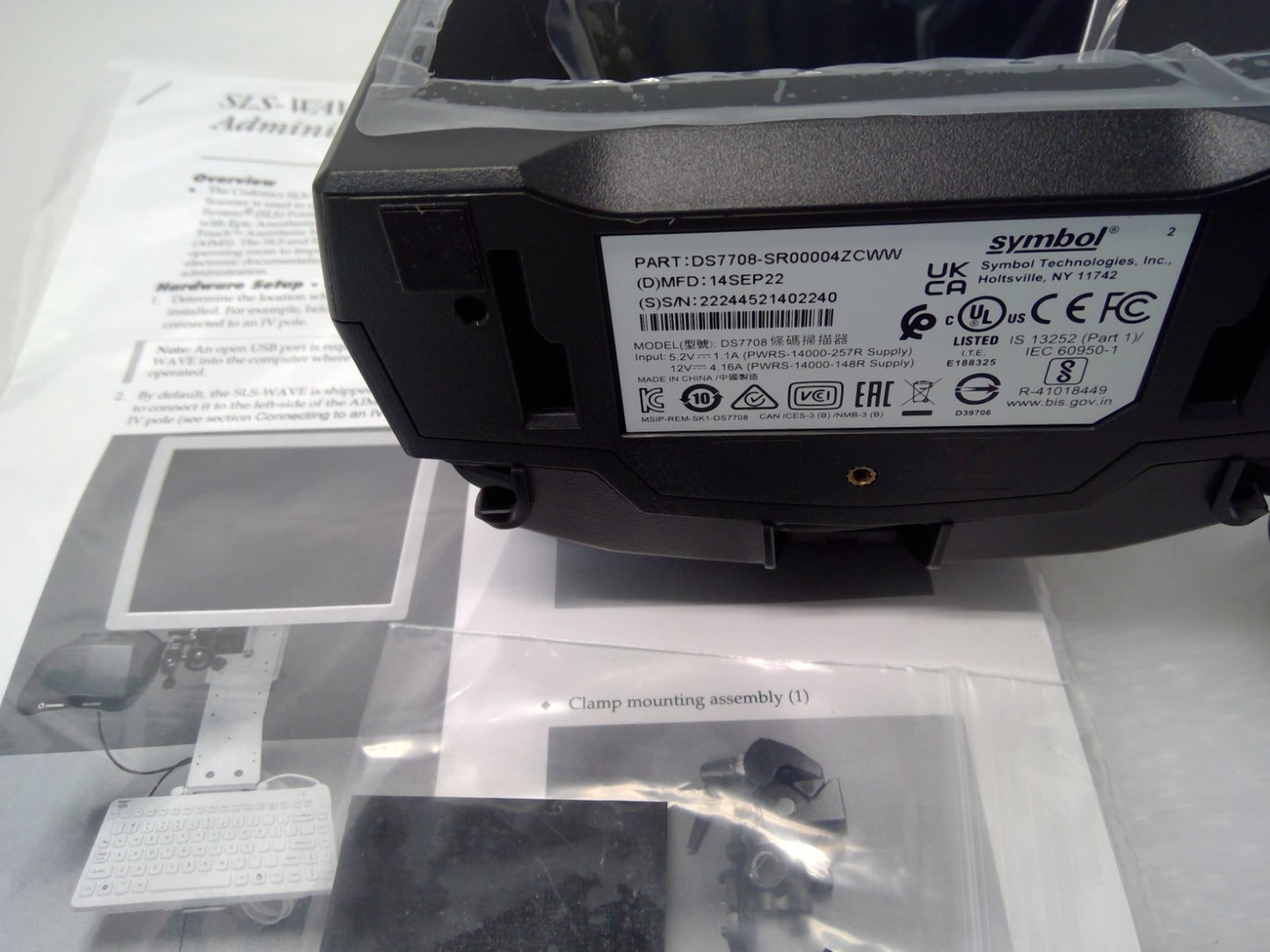 NEW Zebra symbol DS7708-SR00004ZCWW Laser 2D Scanner Barcode Scanner DS7708