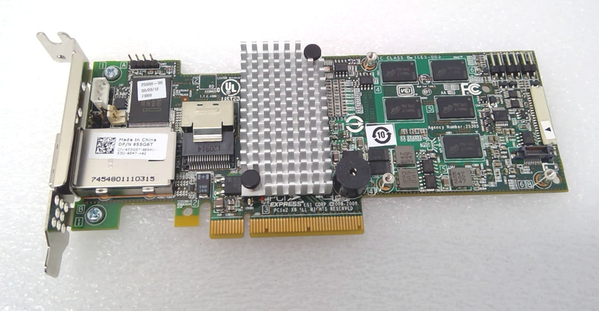 Dell 055G6T 55G6T LSI MegaRAID 9280-4i4e 6Gb/s SAS SATA PCIe RAID Controller