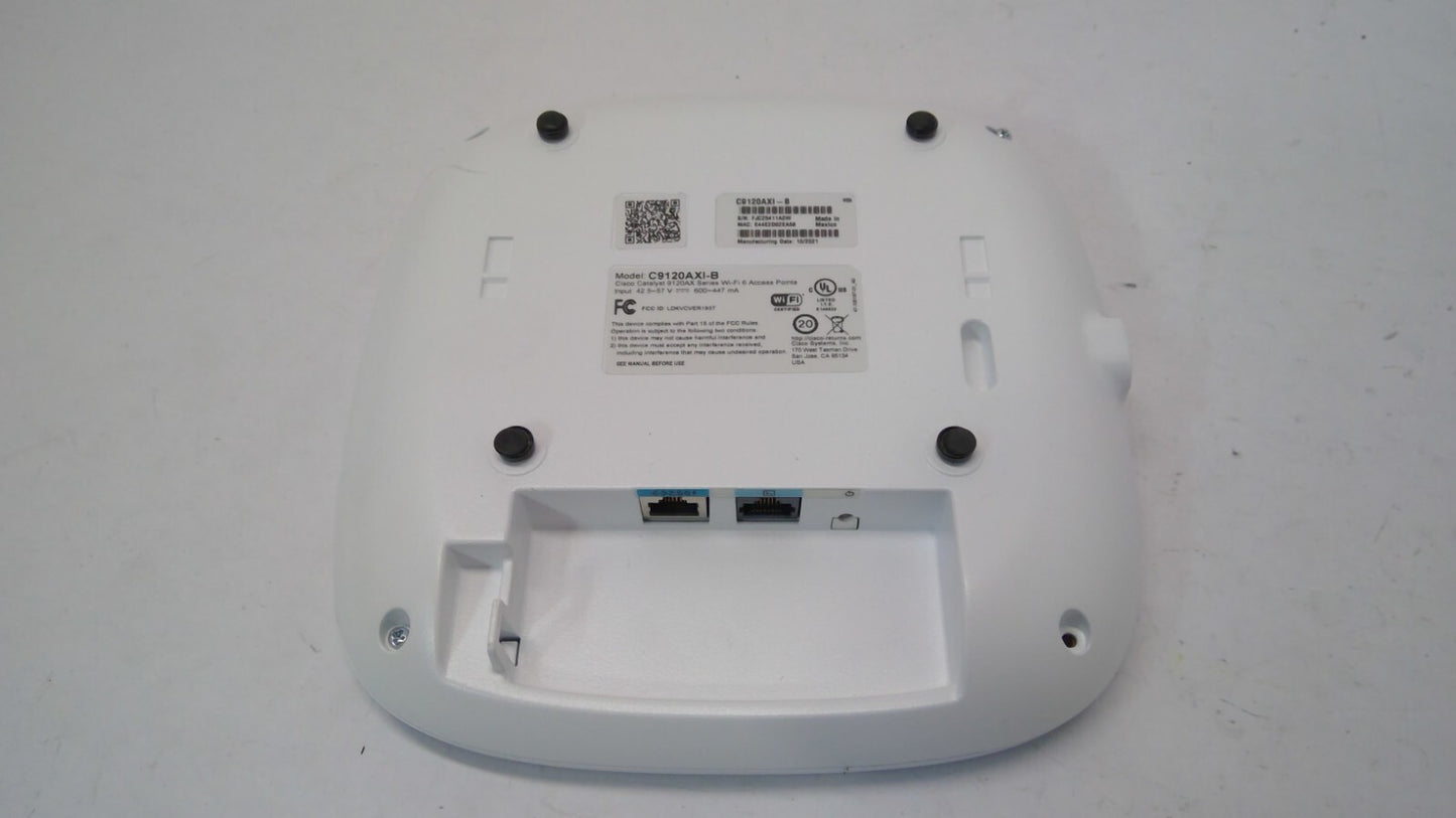 Cisco Catalyst C9120AXI-B 802.11ax Wi-Fi 6 Wireless Access Point Used