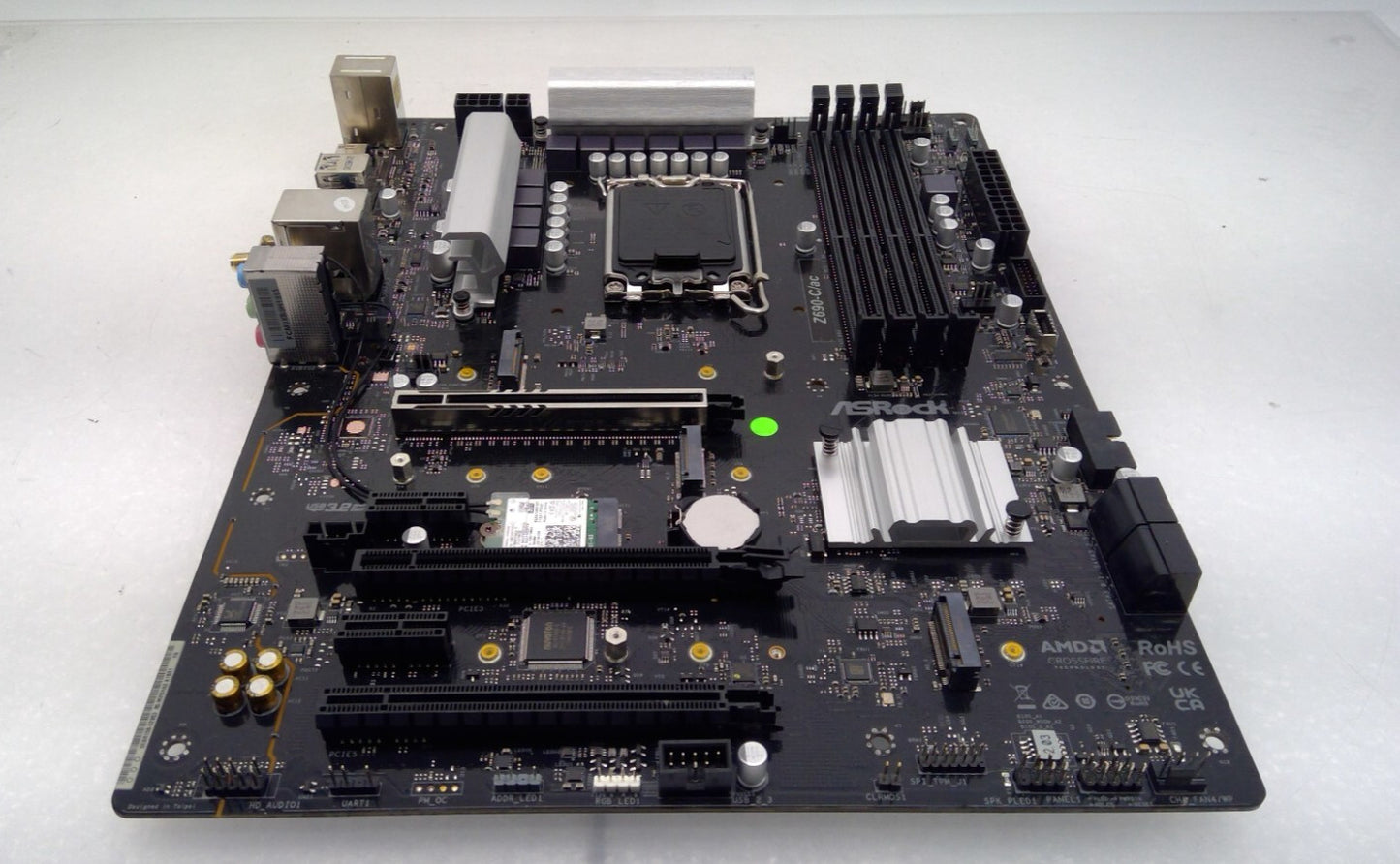 ASRock Z690-C/ac DDR4 Intel LGA1700 Intel PCLE5 ATX PC Motherboard #*Read*