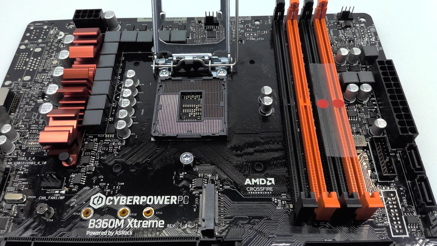 ASRock CyberpowerPC B360M Xtreme LGA1151 Intel Micro ATX Motherboard*Read*