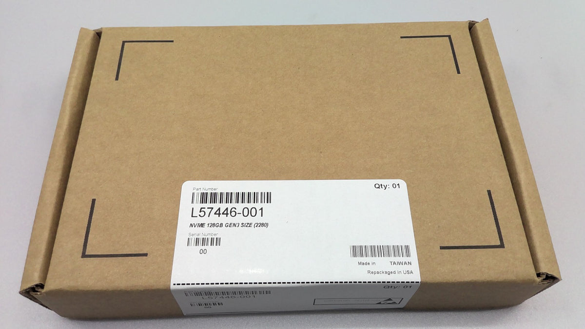 New HP L57446-001 KIOXIA 128GB NVMe Gen 3 2280 KBG40ZNV128G Solid state Drive