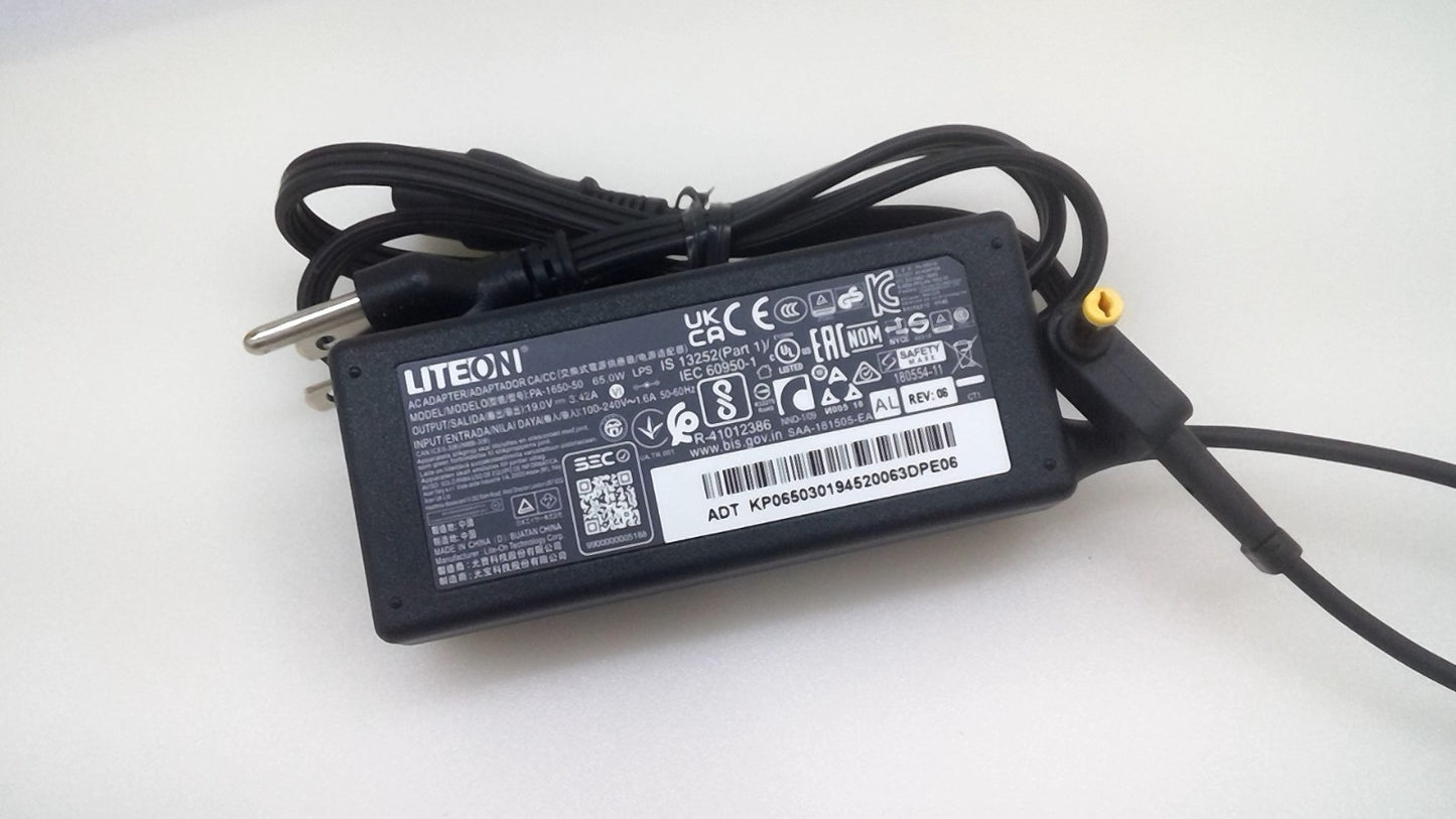 Liteon 65W AC Adapter Acer Aspire 5 E15 V5 V7 V3 R3 R7 S3 E1 M5 Series 5.5*1.7m